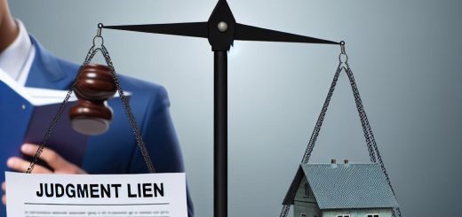 What is a judgment lien, and how does it affect property?
