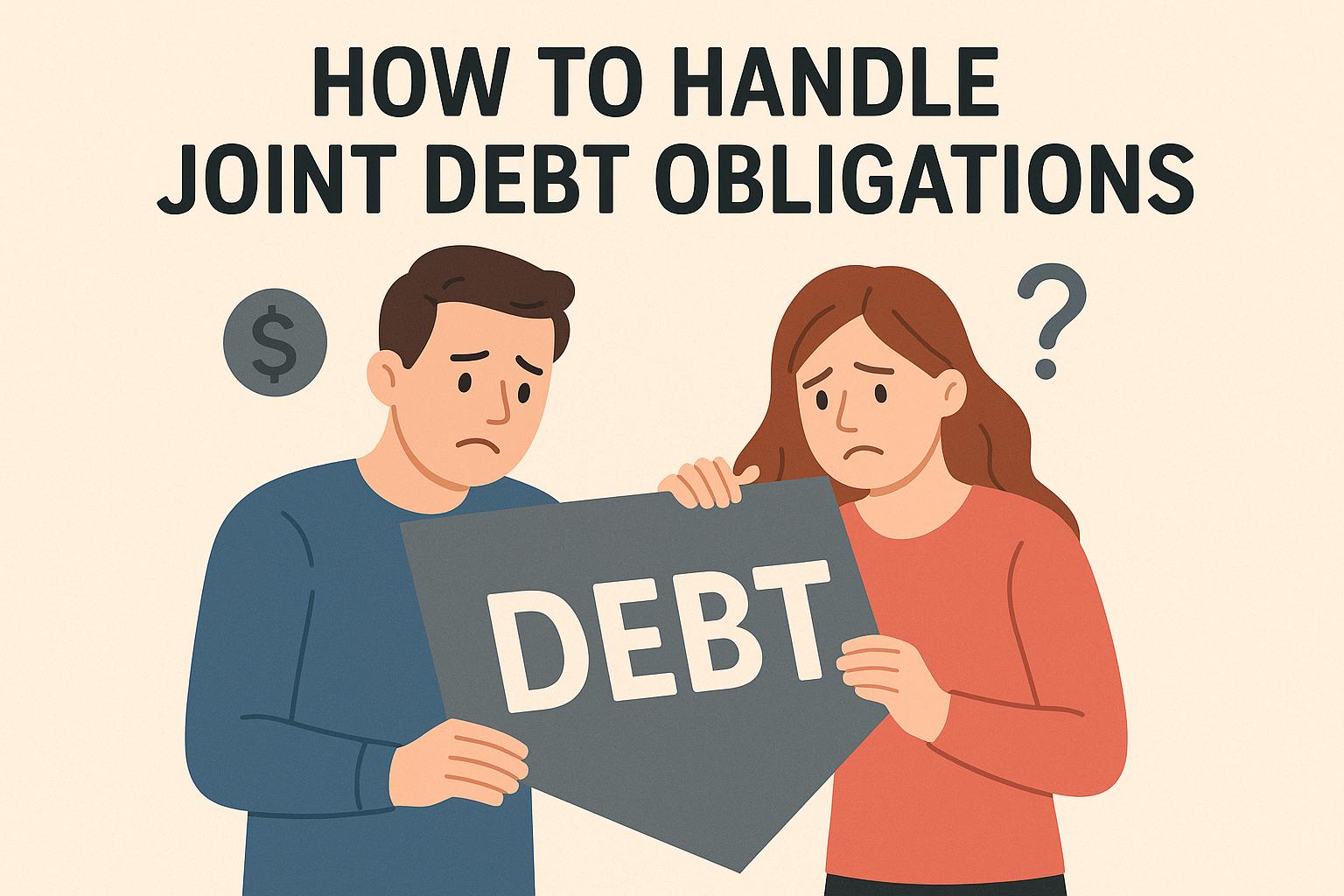 How to handle joint debt obligations.