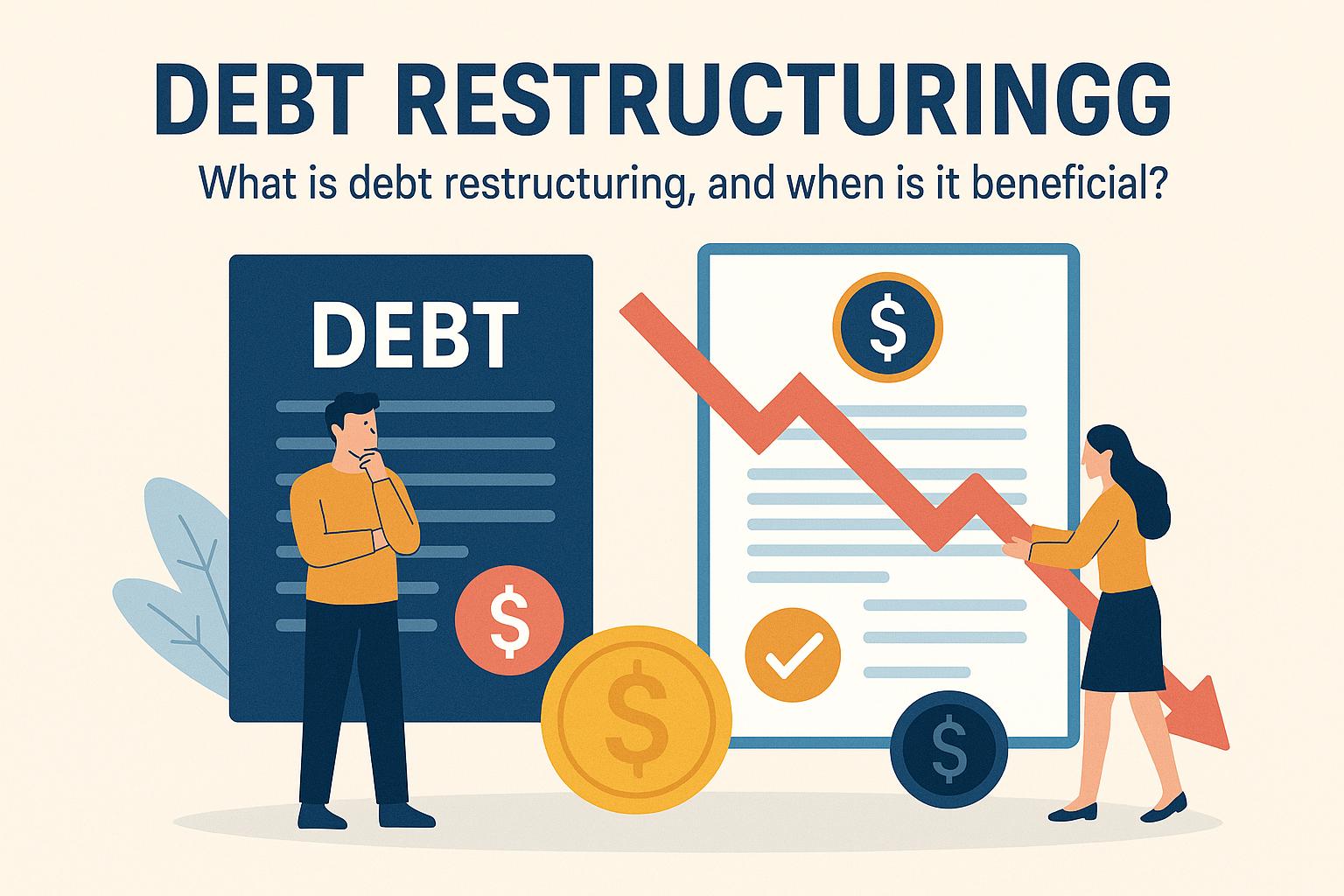 What is debt restructuring, and when is it beneficial?