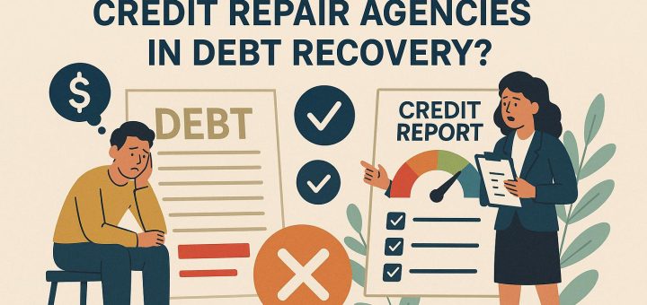 What is the role of credit repair agencies in debt recovery?