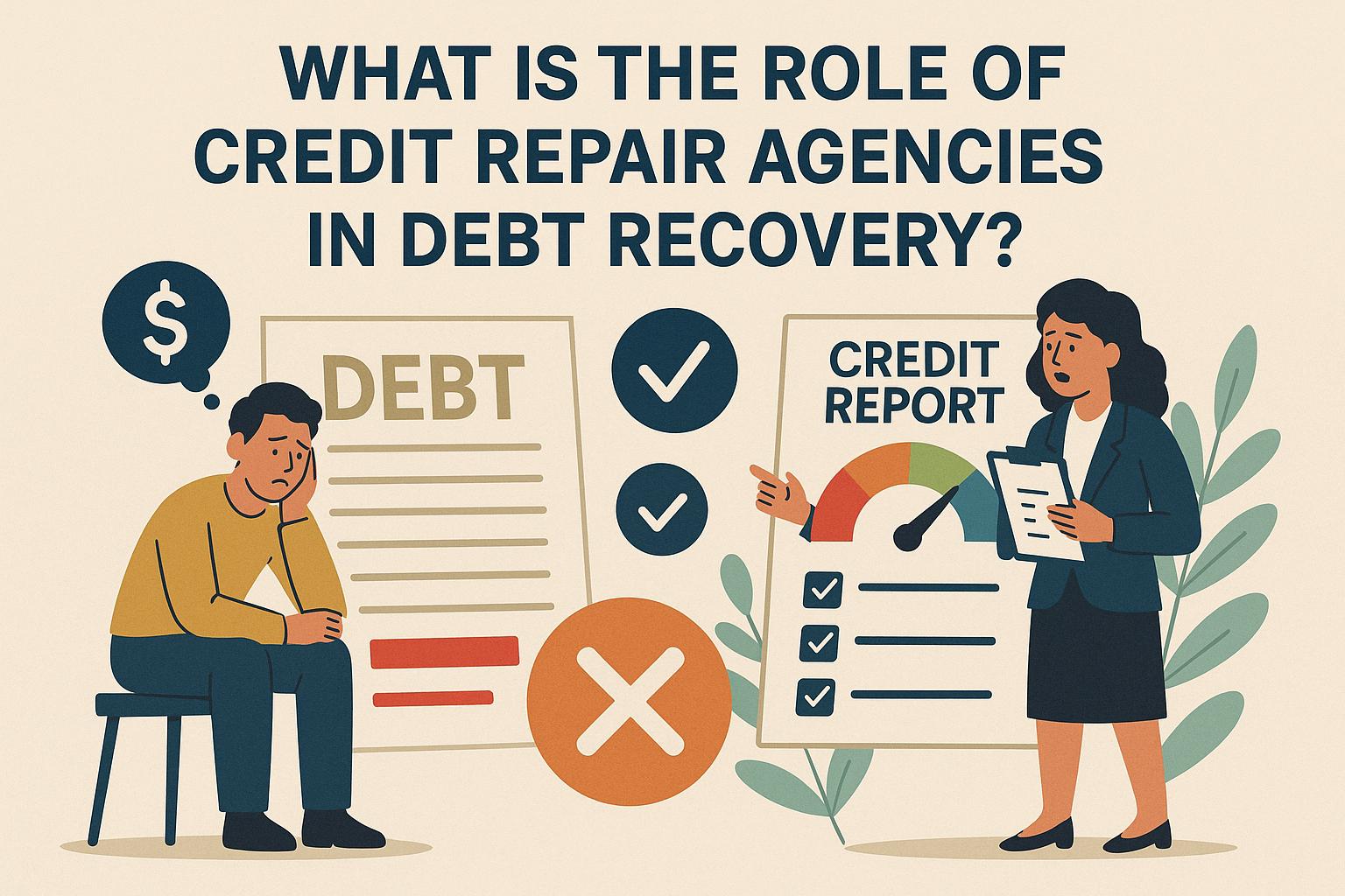 What is the role of credit repair agencies in debt recovery?
