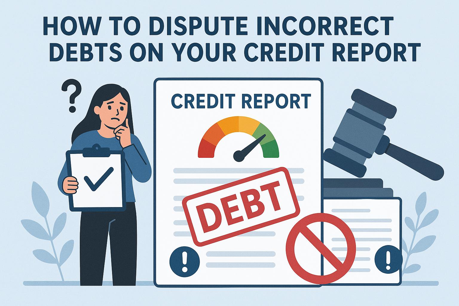 How to dispute incorrect debts on your credit report.