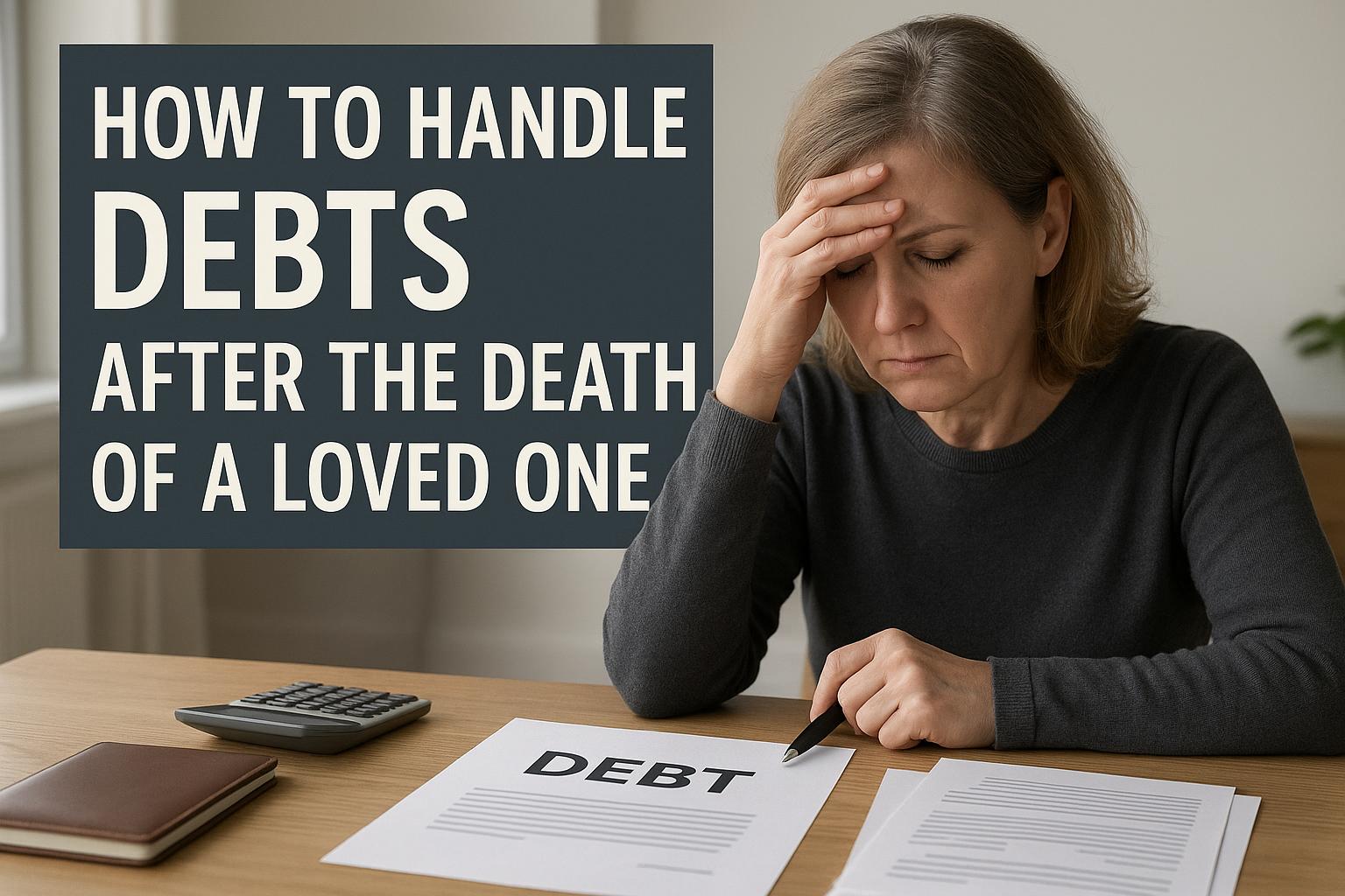 How to handle debts after the death of a loved one.