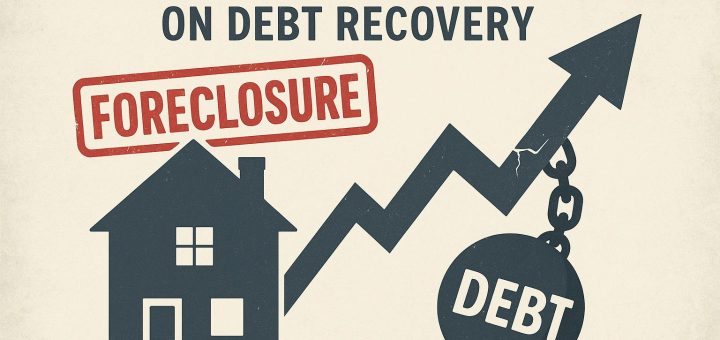 The impact of foreclosures on debt recovery.
