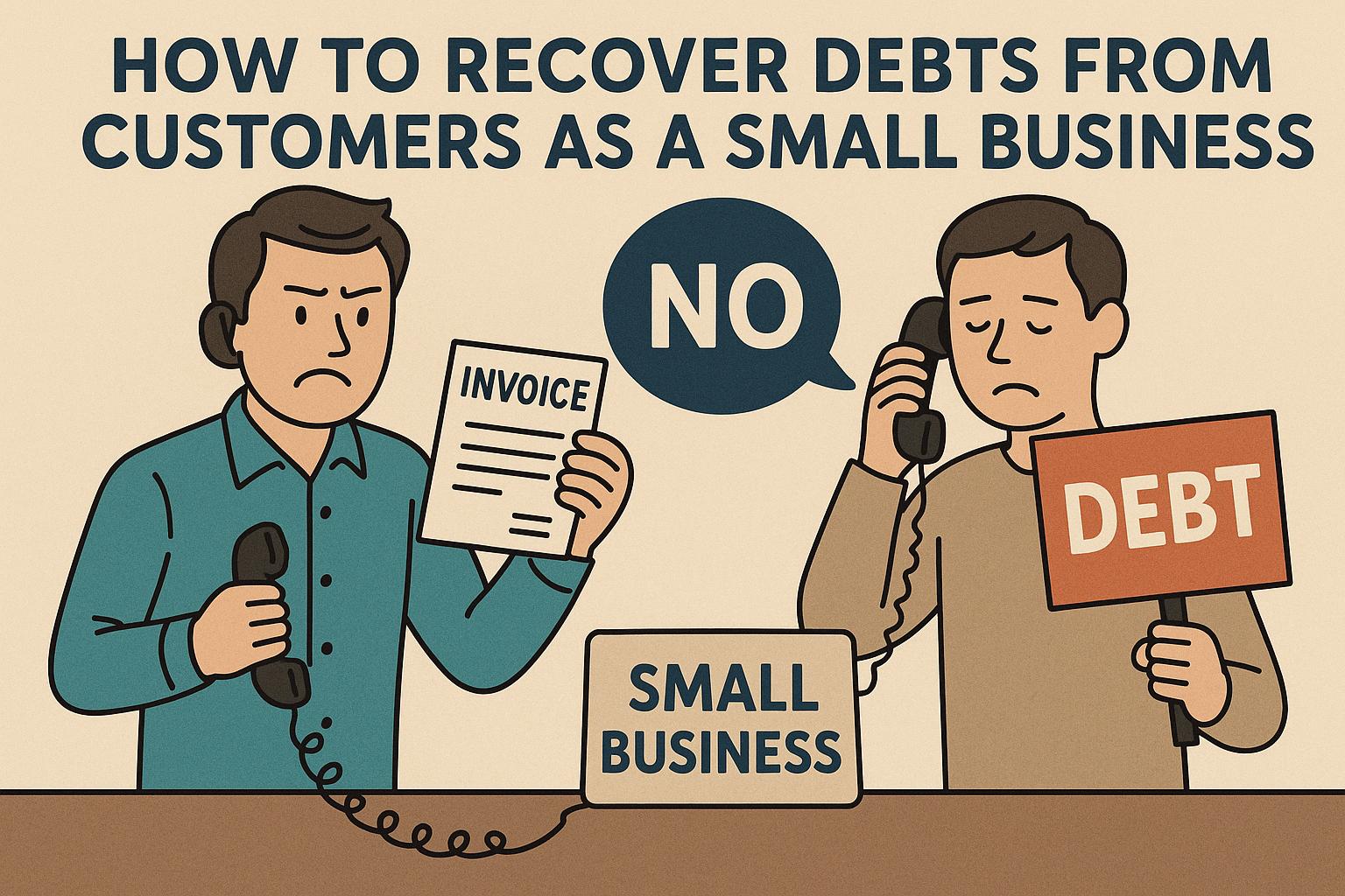 How to recover debts from customers as a small business.