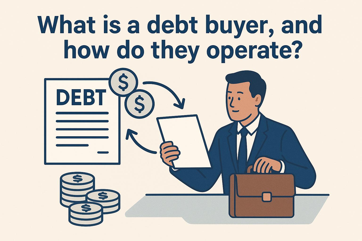 What is a debt buyer, and how do they operate?