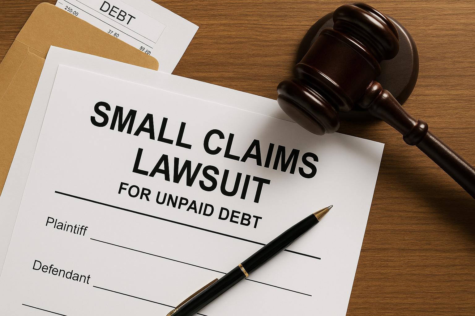 How to file a small claims lawsuit for unpaid debt.