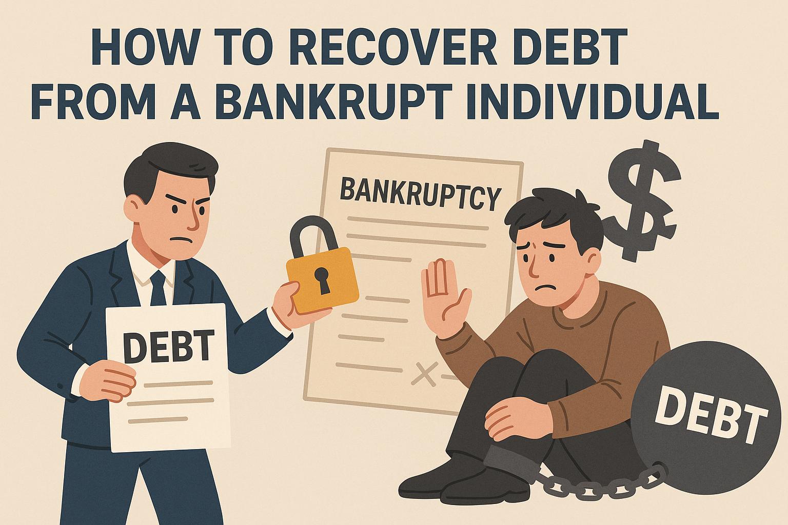 How to recover debt from a bankrupt individual.