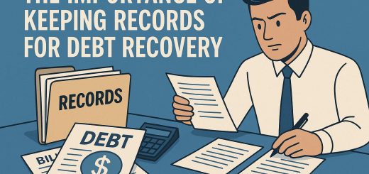 The importance of keeping records for debt recovery.