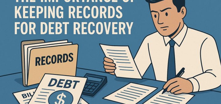 The importance of keeping records for debt recovery.