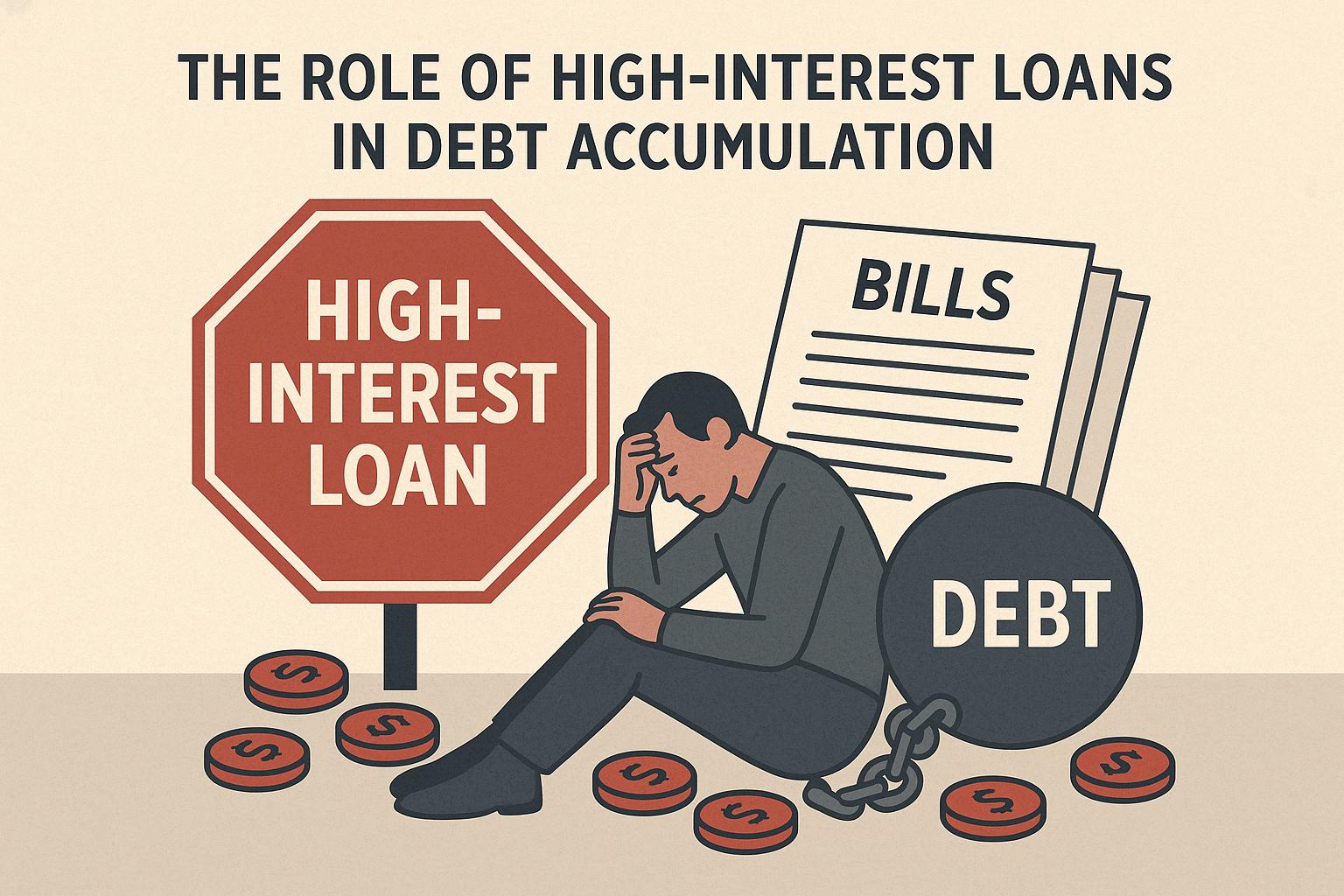 The role of high-interest loans in debt accumulation.