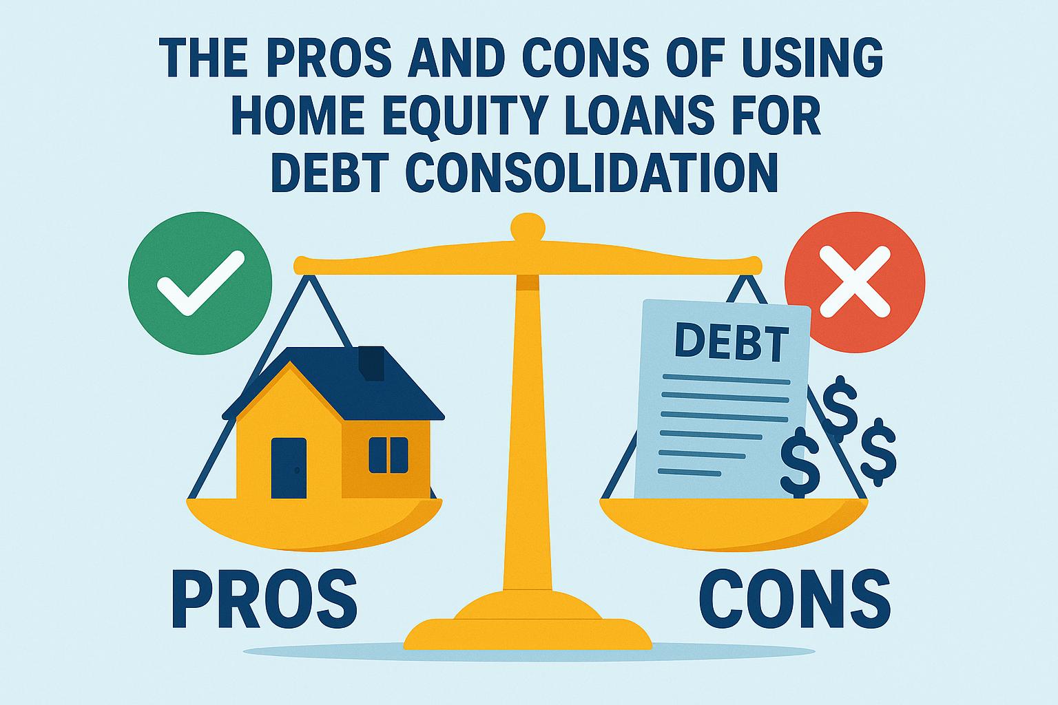 The pros and cons of using home equity loans for debt consolidation.
