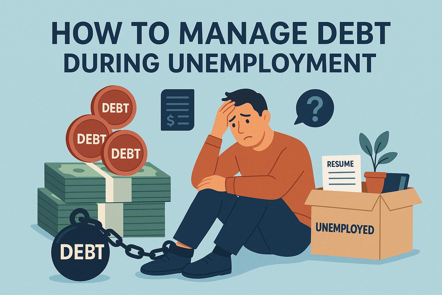 How to manage debt during unemployment.
