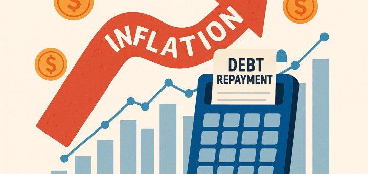 The impact of inflation on debt repayment.
