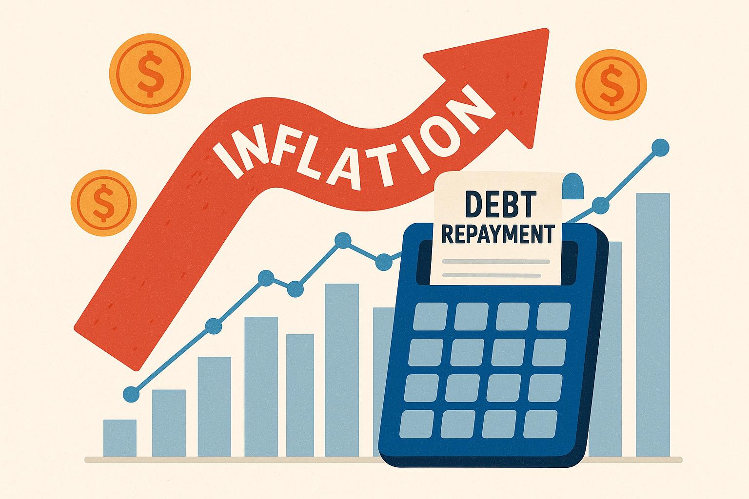 The impact of inflation on debt repayment.