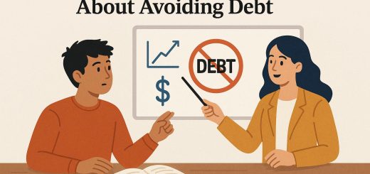 How to educate young adults about avoiding debt.