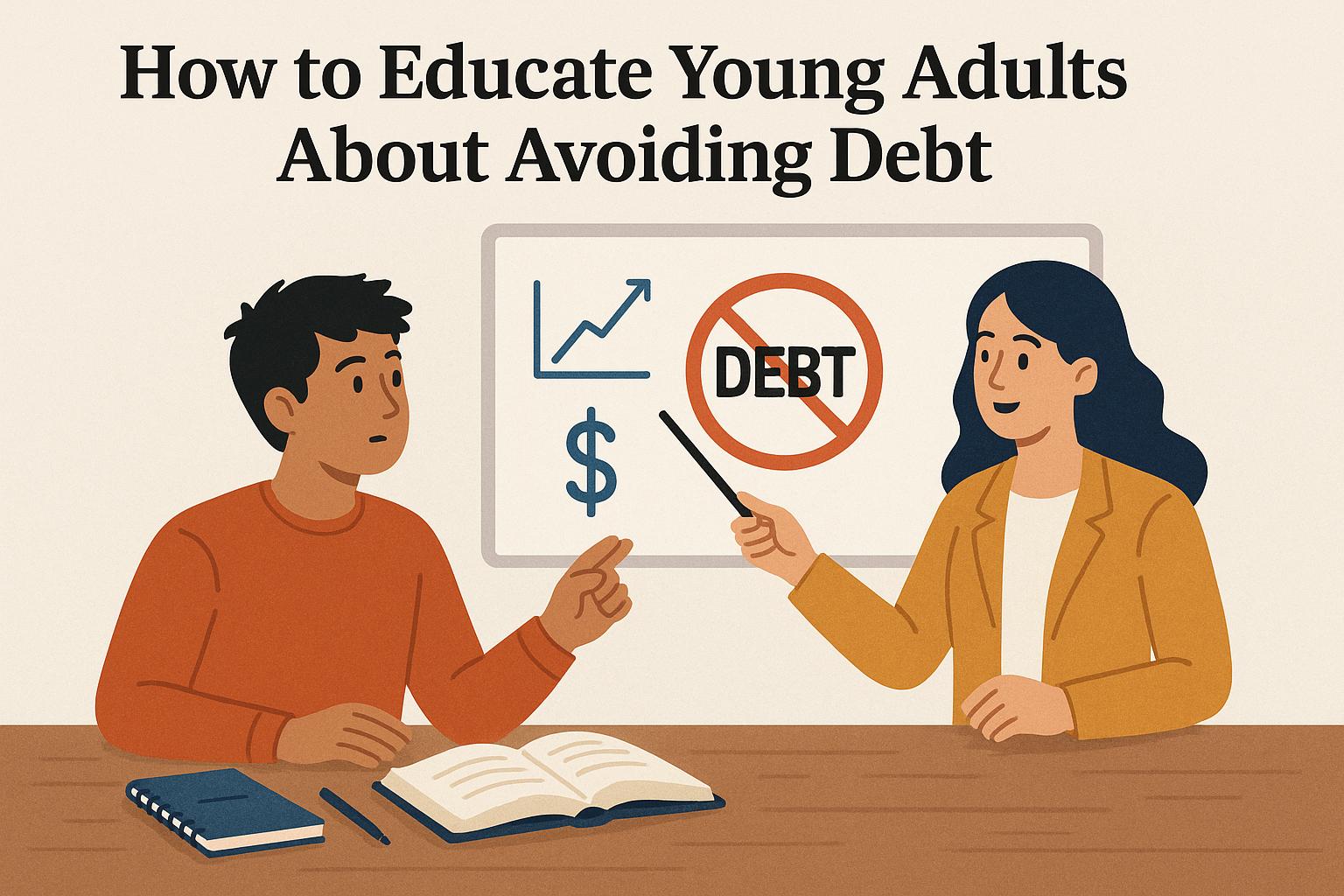 How to educate young adults about avoiding debt.
