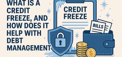 What is a credit freeze, and how does it help with debt management?