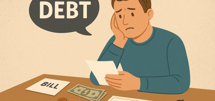 How to handle debt when living paycheck to paycheck.