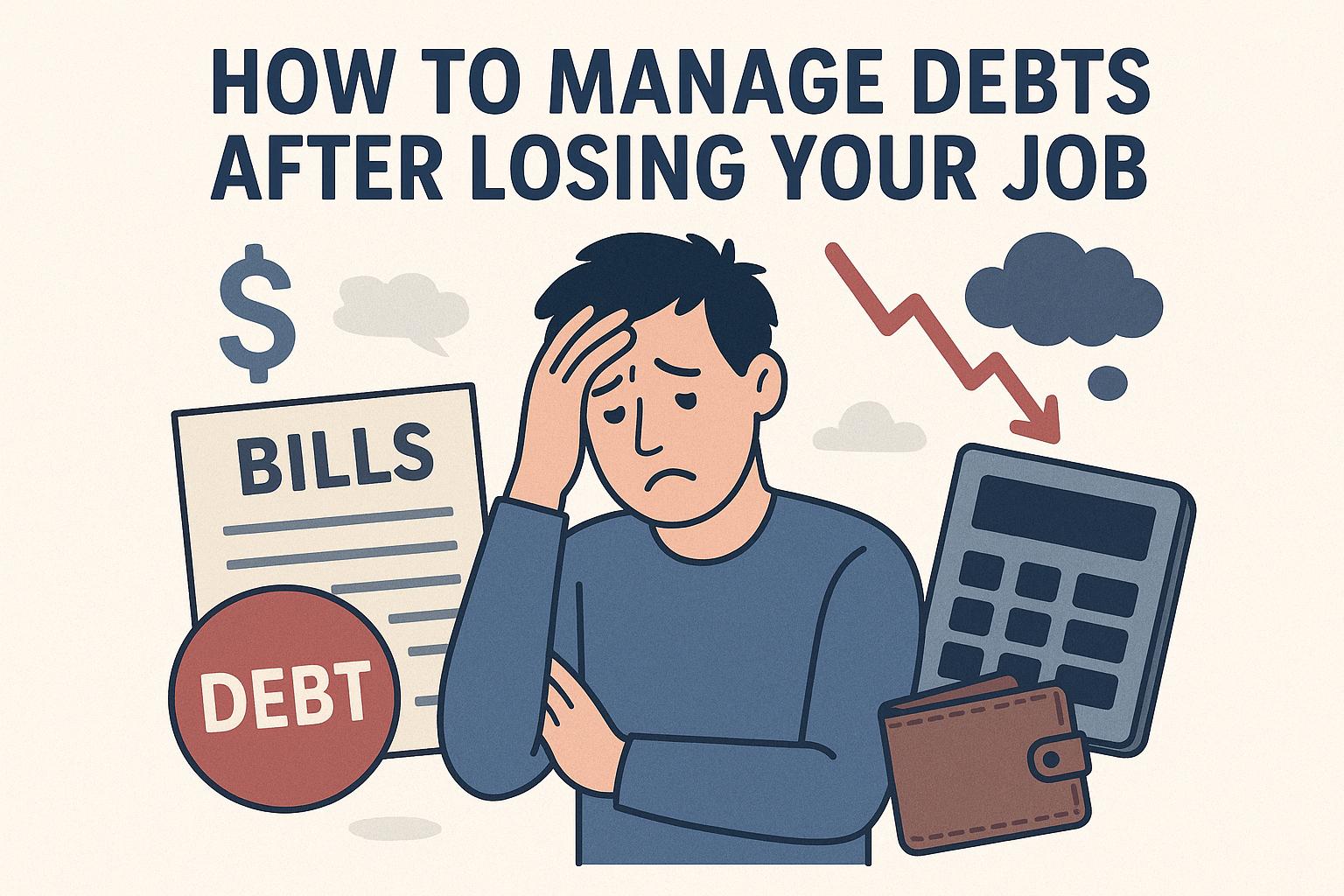 How to manage debts after losing your job.